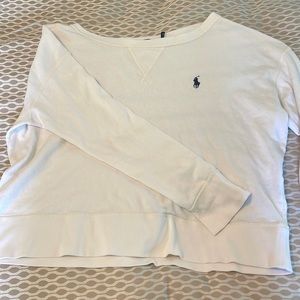 White long sleeve polo